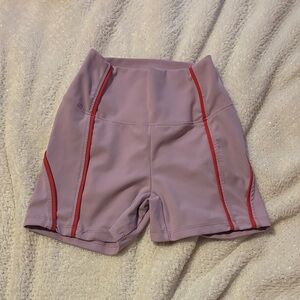 Women's Lavender and coral Bike Shorts five the label